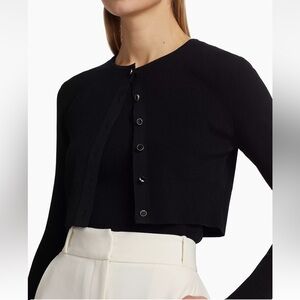 Toccin's Quinn crewneck crop cardigan